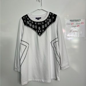 Roaman's Lightweight Knit Tunic Sweatshirt:Effortless Style and Comfort Combined